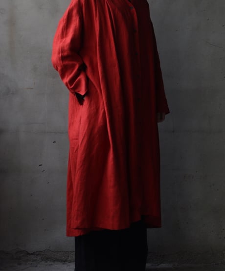 cavane キャヴァネ / Over-Dress Coat linen100ドレスコート / ca-25163
