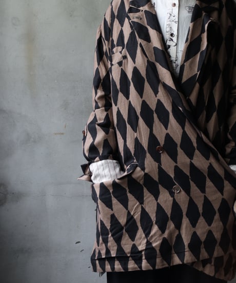 ALEKSANDR MANAMISアレクサンダーマナミ/ WRAP JACKET HARLEQUINジャケット / am-25002