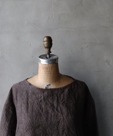klauseクロイゼ / Herdmans Irish Linen C.S.Boat Neck Shirt / kla-26013