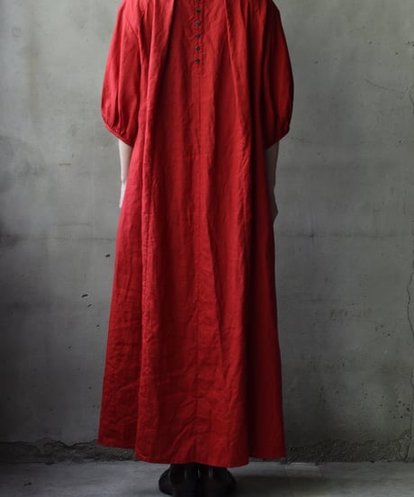 cavane キャヴァネ / Over Tuck Linen100 Dressワンピース / ca-25101
