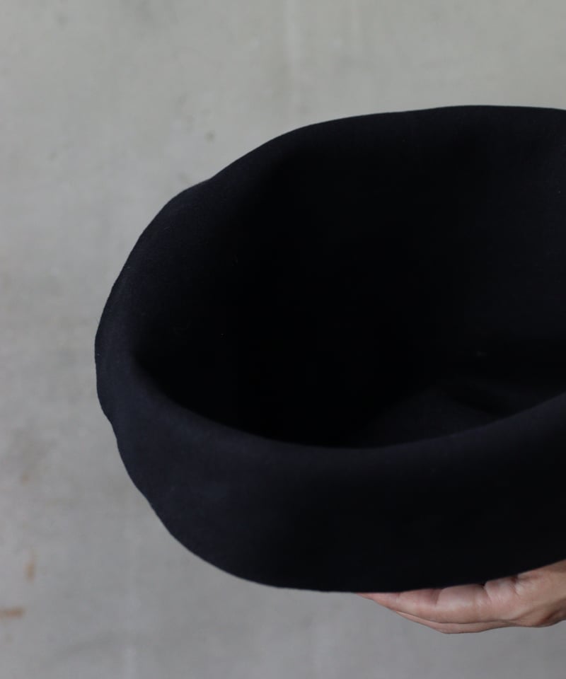 REINHARD PLANK 黒 フェルトハット　wax加工　レナード　プランク イタリア REINHARD PLANK(レナード プランク) ファーフエルト中折れ帽