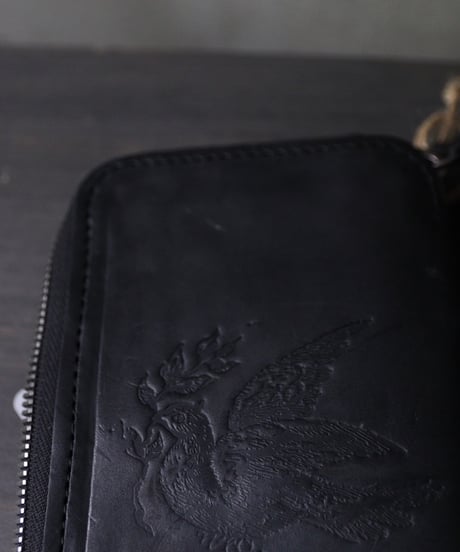 ALEKSANDR MANAMISアレクサンダーマナミ/ AM-T SOFFIETTO WALLET - BLACK革財布 /am-26015