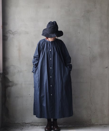 cavane キャヴァネ / Organic cotton Gathered-Dressワンピース / ca-25760