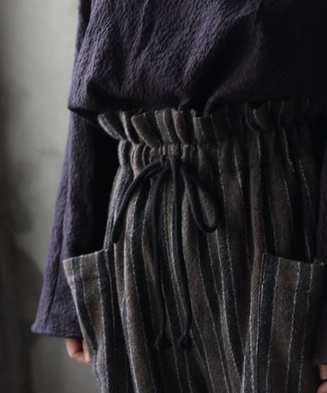 cavane キャヴァネ / Side-Pocket wide pants woolパンツ / ca-25154