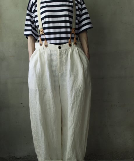 cavane キャヴァネ / Over-Tuck pants with suspenderパンツ / ca-26080