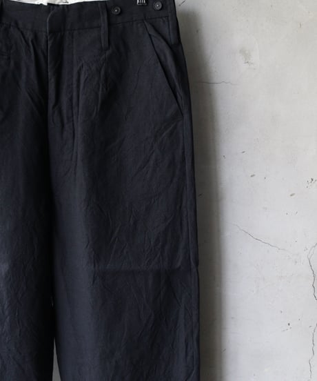 KLASICA クラシカ / Cut off Bold Straight Trousers "GALWAY" WHパンツ/ kl-25012