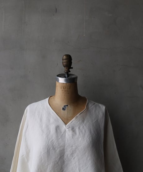 klauseクロイゼ / C.S Wide V Neck Shirt Washable Silk / kla-26020