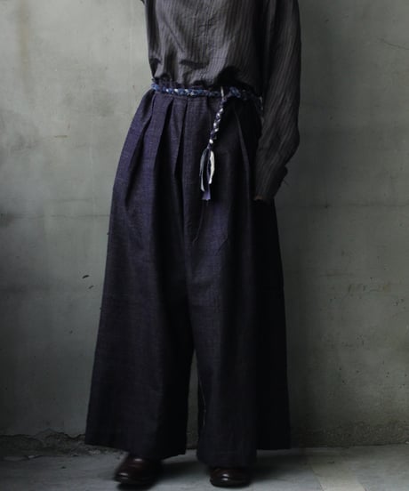 某ソレガシ/ Ami-Belt & Neck vintage fabric編み紐ベルト&ネックレス / so-26012ex