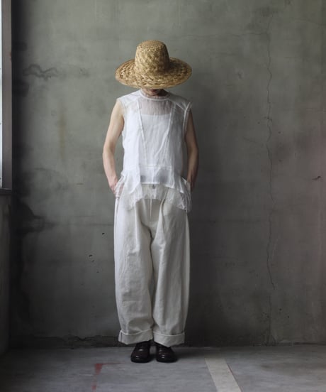 NATIVE VILLAGE ネイティブヴィレッジ / No.03/ peacefulness 平穏 ノースリーブレースブラウス/ na-25021