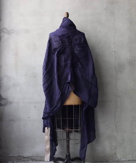 BIEK VERSTAPPEN ビーク フェルスタッペン / PURPLE FELTED LINEN SCARFスカーフ/ Bie-26000