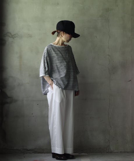 cavane キャヴァネ / Tunic half-sleeve Cotton/Linen100シャツ / ca-25080R