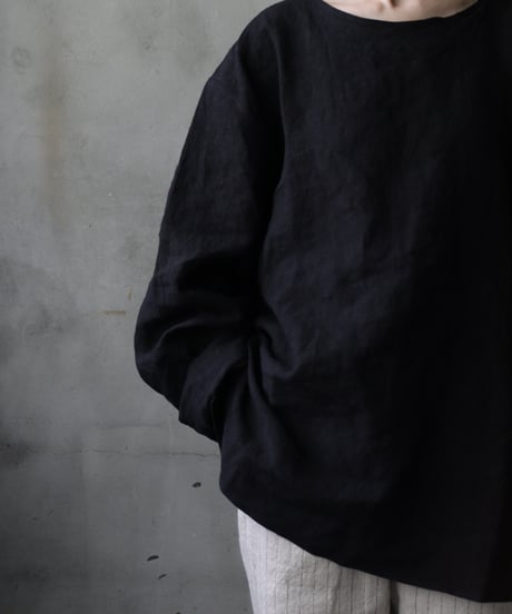 klauseクロイゼ / Sun-dried Linen C.S Shirt Middle Lengthシャツ/ kla-25012