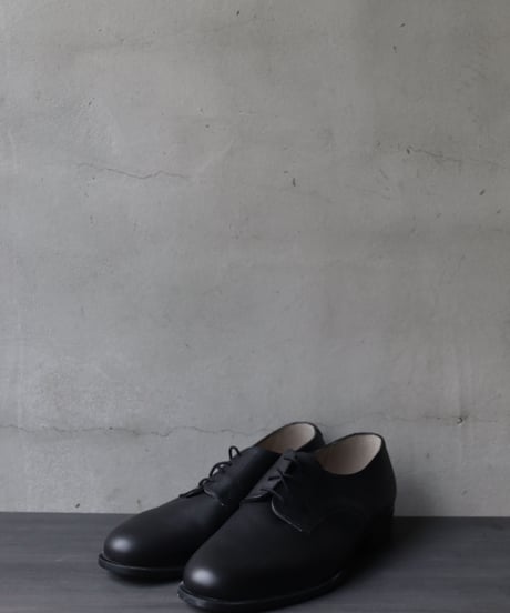 Euro select ユーロセレクト  / Dead stock French service Blucher plain toe革靴  / eu-22001