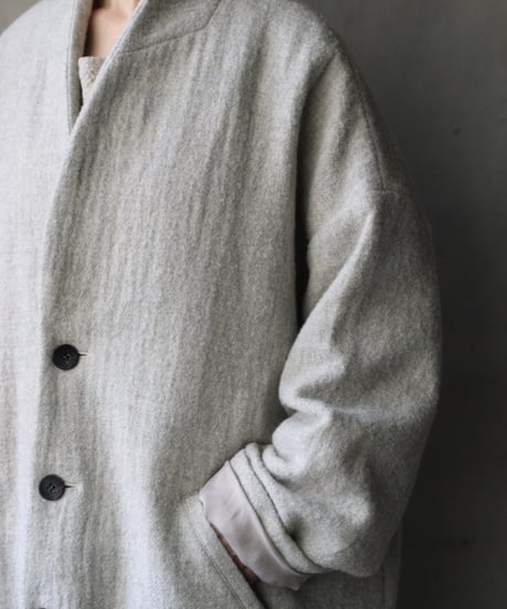 cavane キャヴァネ / Traditional Wool100 Herring-Bone Over Coatコート / ca-25158