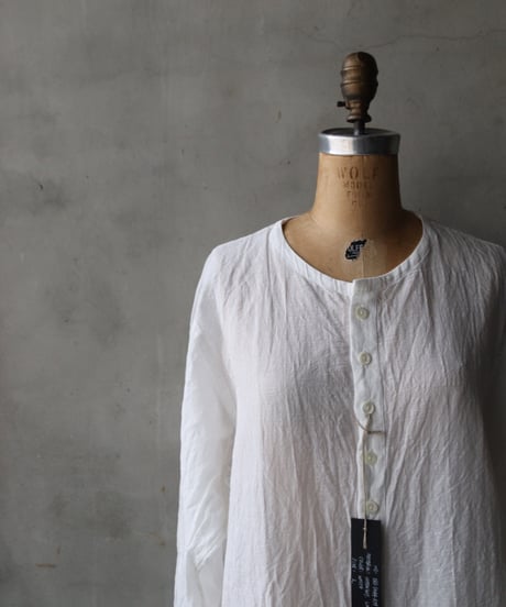 KLASICA クラシカ / Collarles Split Raglan Shirts "SH-044"シャツ / kl-26014