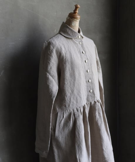 der antagonist デ アンタゴニスト / Button front Dress Linenワンピース  / D8BLEC24/25
