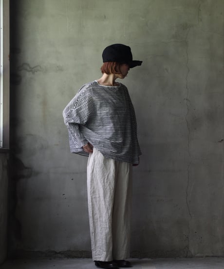 cavane キャヴァネ / Wide Linen100 TrousersⅡ パンツ/ ca-25124
