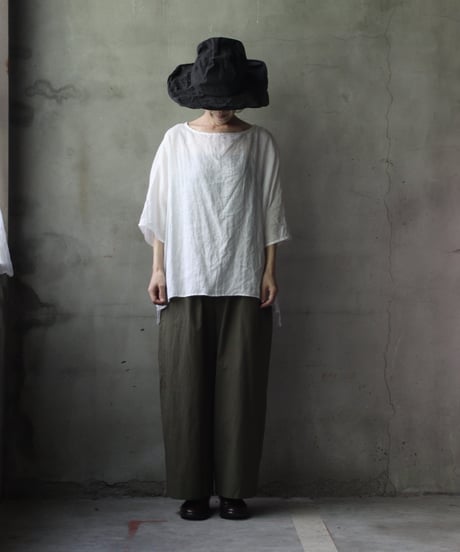 cavane キャヴァネ / Wide Cotton/Linen100 TrousersⅡ パンツ/ ca-25108