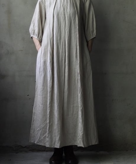 cavane キャヴァネ / Over Tuck Linen100 Dressワンピース / ca-25100