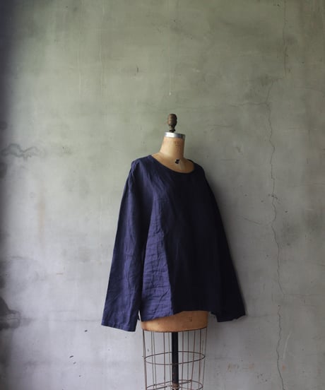 Au Vrai Chic/ Crew Shirt No Collar Long sleeve/ Au-24005