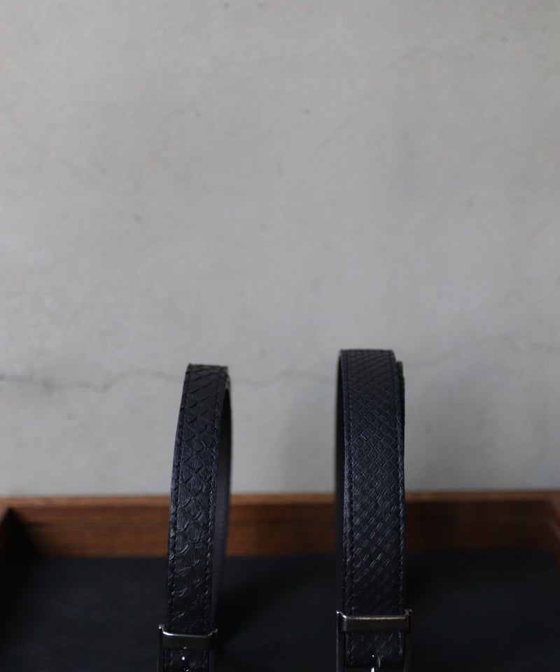 cavane キャヴァネ / #24Python Leather Beltベルト / ca-2