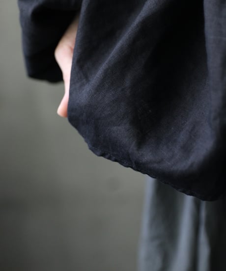 cavane キャヴァネ / Collarless raglan linen100 blouseブラウス / ca-25132