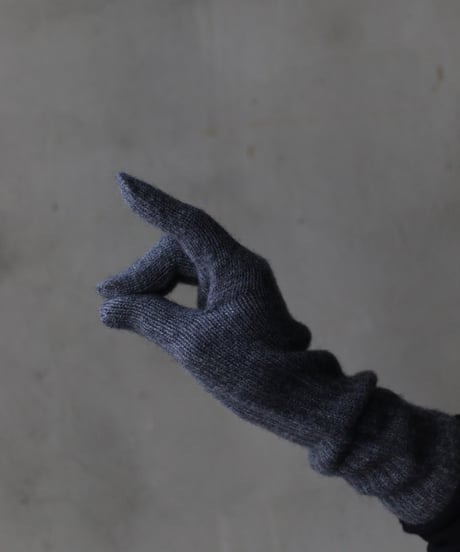 William Bruntonウィリアムブラントン / Cashmere Long Rib Cuff Gloves 手袋 / Wi-25003