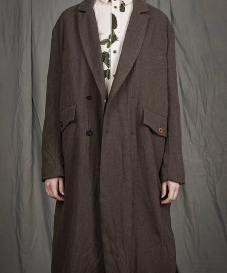 ALEKSANDR MANAMISアレクサンダーマナミ/ DOUBLE BREASTED COAT - VINTAGE WRENコート/ am-25016