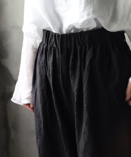 cavane キャヴァネ / Wide Linen100 TrousersⅡ パンツ/ ca-25123
