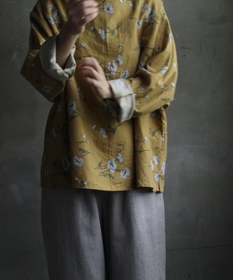 cavane キャヴァネ / Brushed-Cotton Long-sleeveシャツ / ca-24201