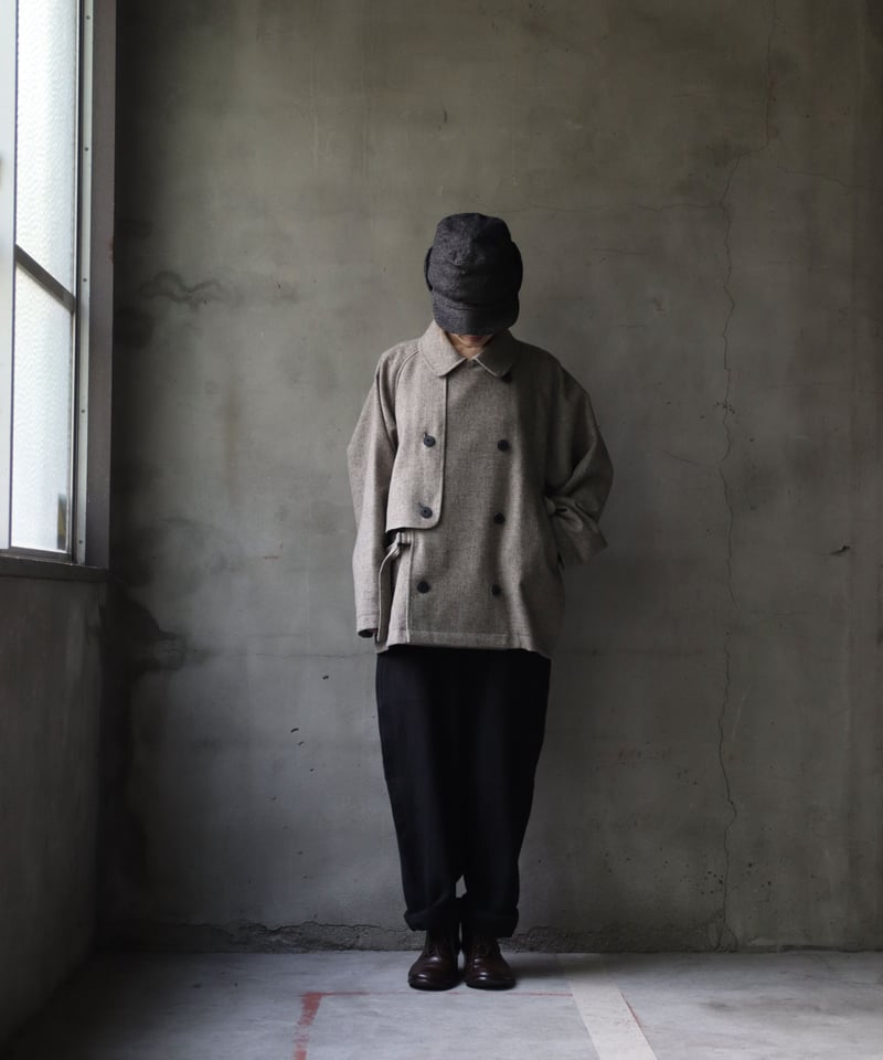 ［dulcamara 21aw］デニムダブルショートCT(BLACK) dulcamara 21aw］デニムダブルショートCT(BLACK)