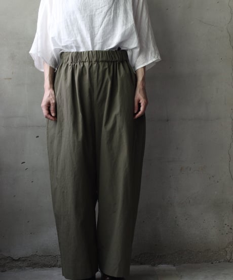 cavane キャヴァネ / Wide Cotton/Linen100 TrousersⅡ パンツ/ ca-25108