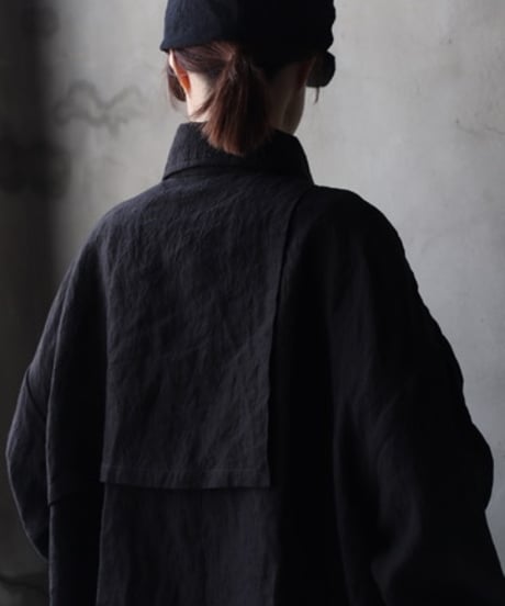 cavane キャヴァネ / Short trench JK Linen100ショートトレンチ / ca-26044