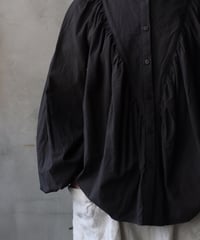 cavane キャヴァネ / Stand-collar raglan cotton & linen blouseブラウス / ca-26007
