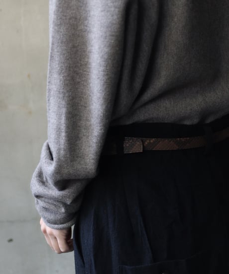 cavane キャヴァネ / #18Python Leather Beltベルト / ca-23503