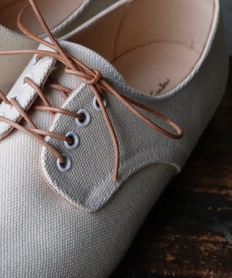 Tatamba  / Derby plain toe canvas shoesシューズ / Tat-19001