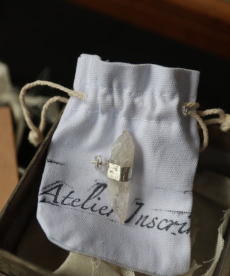 Atelier Inscrire / COSTUME JEWELLERY QUARTZ SINGLE EARRINGイヤリングB / At-24008