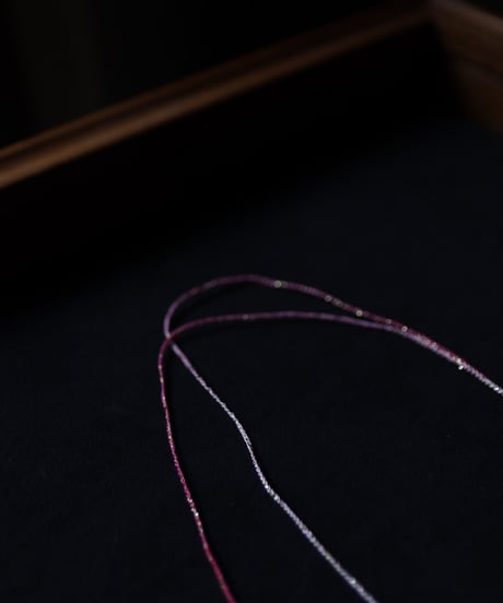 Antonia Rossi (Antomoon)/ Artisan Embroidered little pouch omamori vintage Necklaceネックレス / An-26017