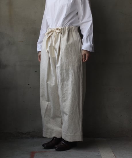 cavane キャヴァネ Denim linen suspenders パンツ レディース - パンツ