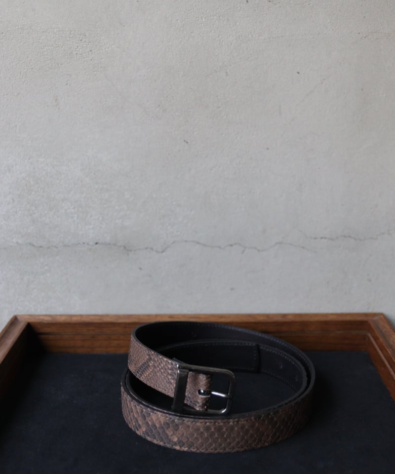 cavane キャヴァネ / #24Python Leather Beltベルト / ca-2