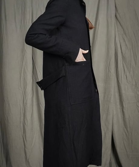 ALEKSANDR MANAMISアレクサンダーマナミ/ HECTOR WOOL COAT - BLACKコート/ am-25018