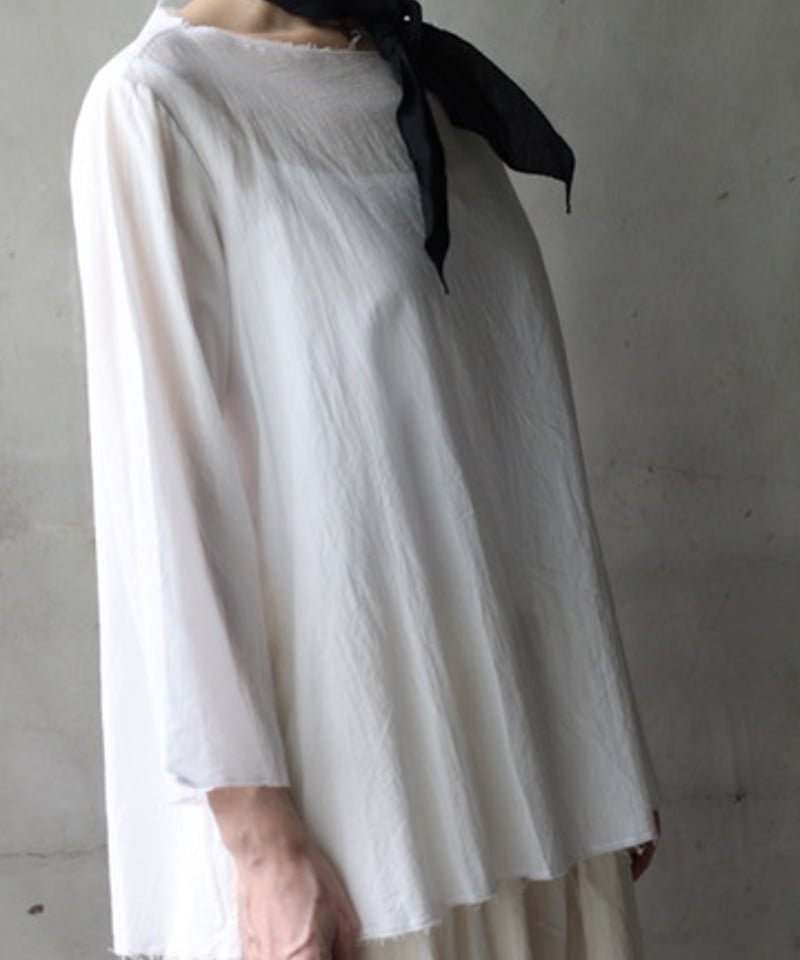 cavane キャヴァネ　モチーフつなぎストール　ホワイト150cm×95cm cavane キャヴァネ / Scarf Linen100 limited スカーフ / ca