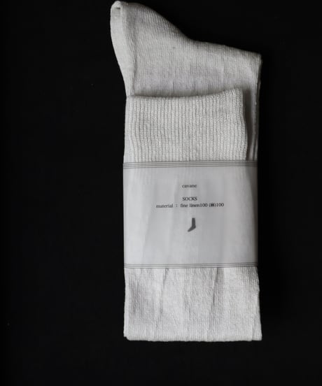 cavane キャヴァネ / Linen socksリネンソックス / ca-22805