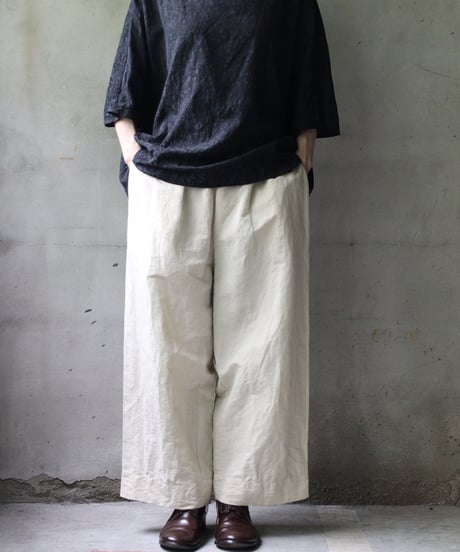 cavane キャヴァネ / Tunic half-sleeve Jacquardシャツ / ca-25079