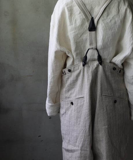 klauseクロイゼ / Overalls C/L Stripeオーバーオール/ kla-25006