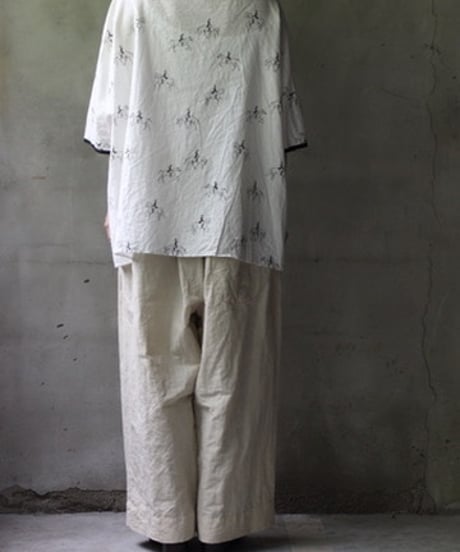 cavane キャヴァネ / Tunic half-sleeve Cotton/Linen100シャツ / ca-25081