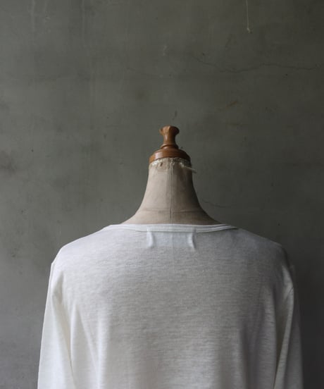 cavane キャヴァネ / Linen Crew-Neck long sleeveT  / ca-24112B
