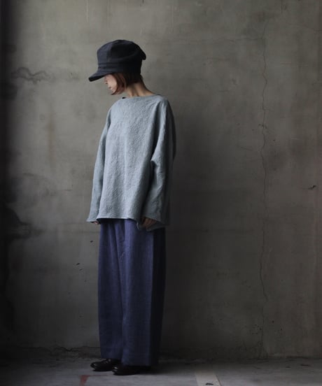 cavane キャヴァネ / Tunic long-sleeve Cotton&Woolシャツ / ca-25152