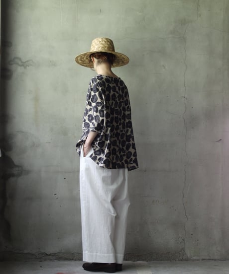 cavane キャヴァネ / Tunic half-sleeve Cotton/Linen100シャツ / ca-25113