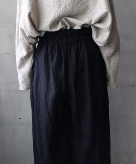 cavane キャヴァネ / Side-Pocket wide pants wool/linenパンツ / ca-25155
